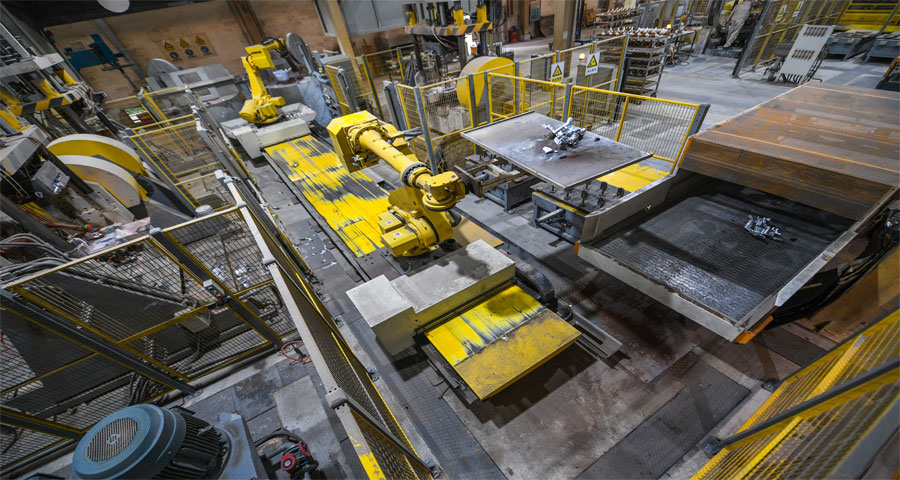 rear view of a train braking system